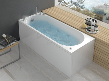 NOVA - Hydromassage corner bathtub by Gruppo Geromin - view 2